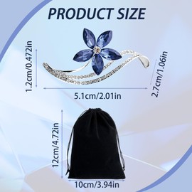 Brooch, Forget Me Not Brooch, Women's Brooches & Pins Flower Jewellery Crystal Rhinestone Brooches Vintage Gifts for Women Valentine's Day Anniversary Holiday