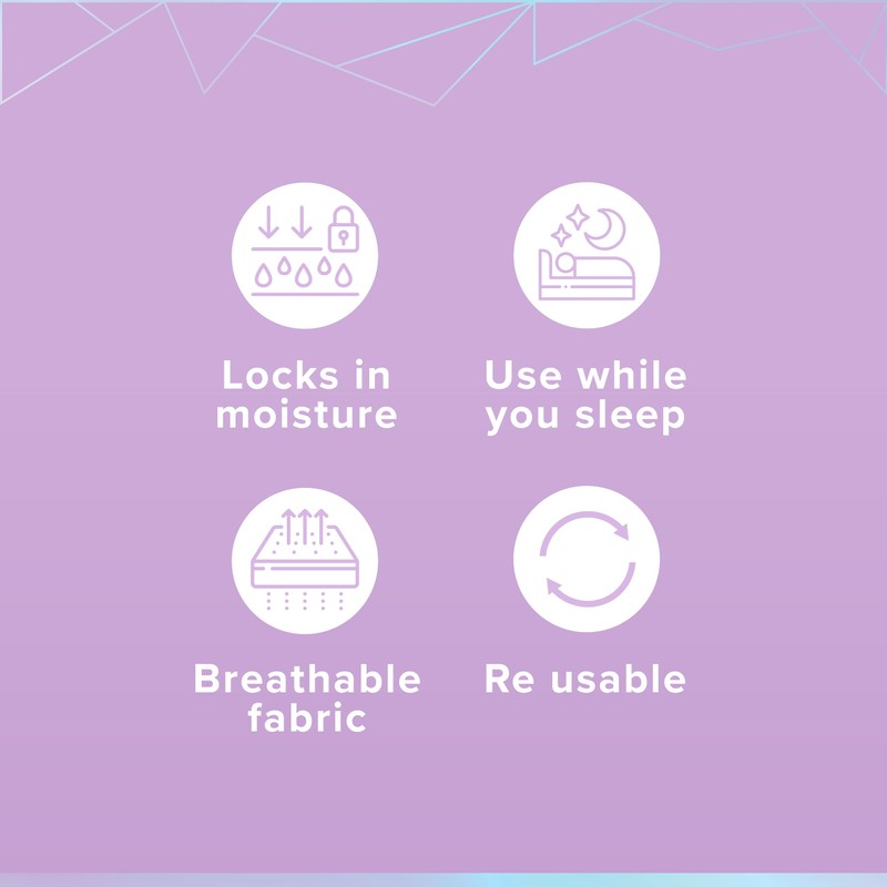 Glowxie Moisturising Gel Heel Socks for Cracked Heels - 2x