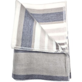 DAVLINA, Alpaca Wool Throw Blanket | Super Soft, Lightweight, Breathable and Hypoallergenic | Non-Itchy or Scratchy (Gray White Varicolored, Queen (U.S. Standard))