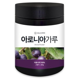 (헬로우 그린)직접 키운 국산 아로니아 분말 가루 280g(통) (Hello Green) Homegrown Domestic Aronia Powder 280g (Container)