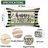 Ogiselestyle Happy St Patricks Day Shamrock Stripe Throw Pillow Cover,
