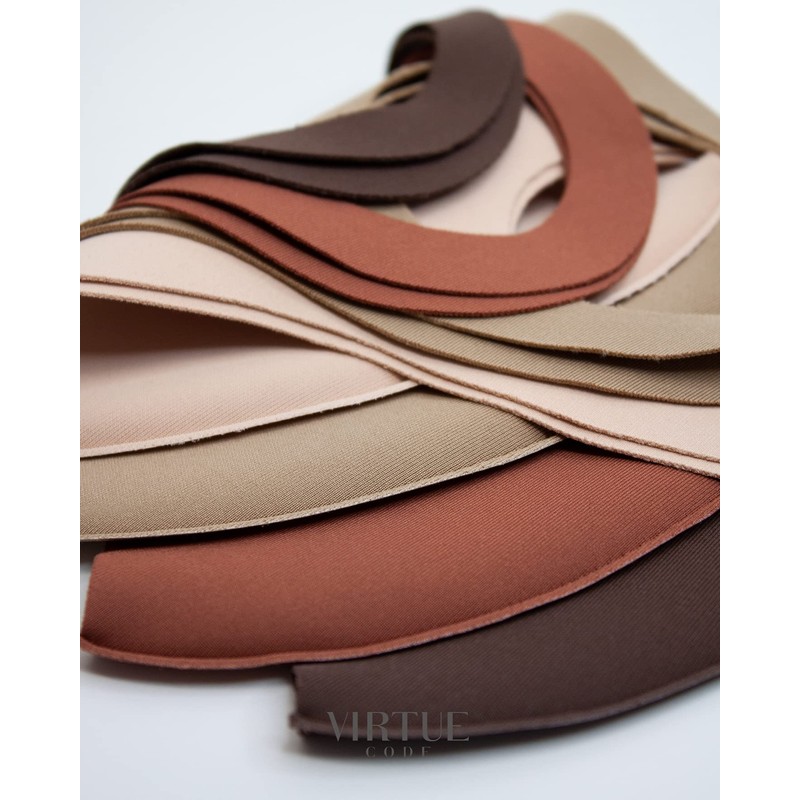 VIRTUE CODE Second Skin Cloth Face Mask Pack. 4 Buttery