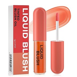Color Changing Blush Oil - Lightweight Liquid Blush for Cheeks with a Dewy Natural Finish - Reacts to Your Skin's pH for a Customized Look (orange)