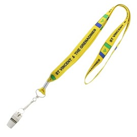 Zac's Alter Ego Metal Whistle on St. Vincent & the Grenadines Lanyard