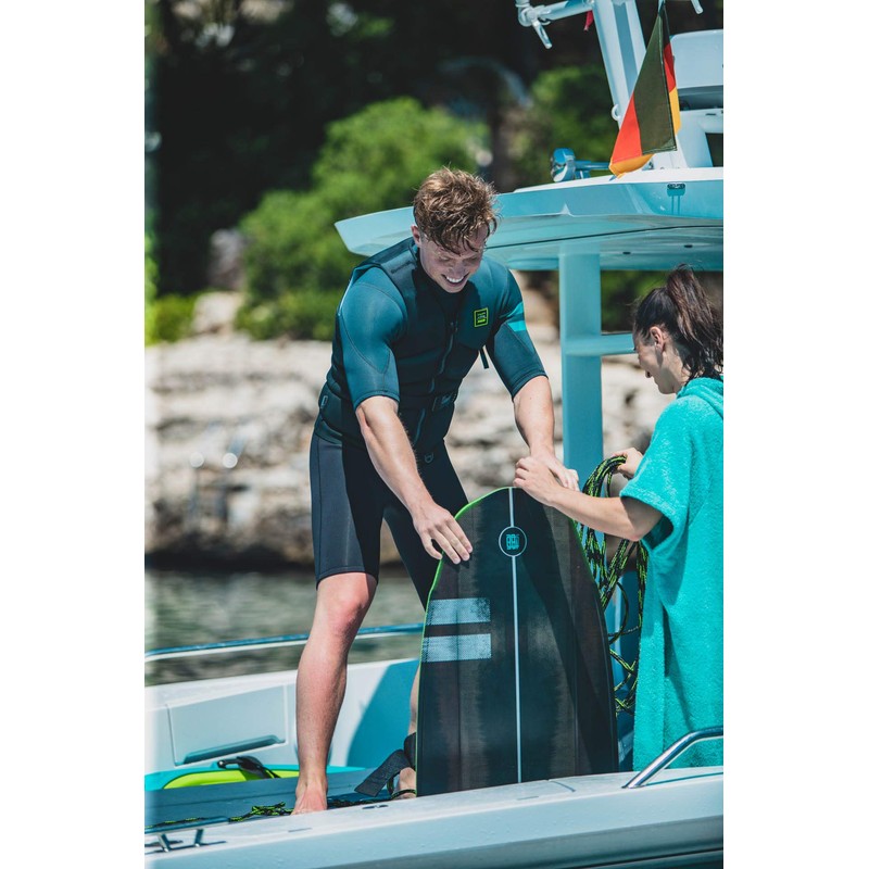 JOBE Men's Perth Shorty 3/2 mm Wetsuit, Gray, XS