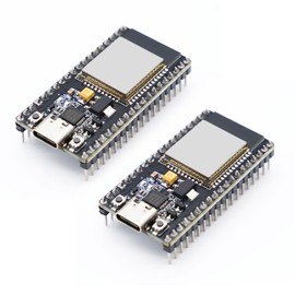APKLVSR ESP NodeMCU-32S Lua Module, 2 Pieces ESP USB C ESP CP2102 2.4 GHz WLAN WiFi Bluetooth Internet Development Board