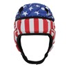 Rugby Helmet Flag Football Padded Headgear Adjustable Soft Shell Headguard