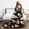 Christmas Pug Dog Fleece Throw Blanket Soft Lightweight Warm Cozy