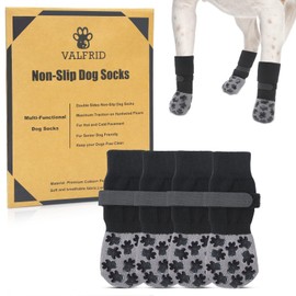 VALFRID Luxury Non-Slip Dog Socks with Thick Grips,‌Dog Shoes for Hot Pavement,Traction Control on Hardwood Floor,Dog Booties for Small Medium Large Dogs XL