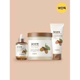 [Exclusive][Pore Elasticity 3-piece Set] Acorn Toner Pads 60 sheets + Ampoule + Cream / [단독][모공탄력3종SET] 도토리 토너 패드 60매 + 앰플 + 크림