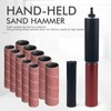 Handheld Rubber Sanding Drum, 1.5 Drill Sanding Mandrel Spindle Sander