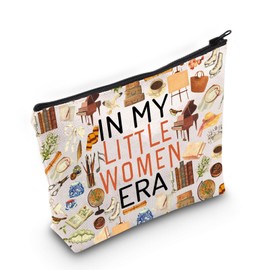WCGXKO Book Lovers Gift Bookworm Little Women Merch in My Little Women Era Makeup Bag (Women Era Bag CA)