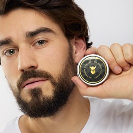 MAX BARBER - Asgard-Balsam für den Bart – spendet Feuchtigkeit, fixiert und frisiert – angereichert mit Aloe Vera & Arganöl – 40 g