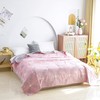 MEJU Flower Muslin Lightweight Summer Blanket for Bed Sofa Couch,