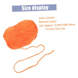 jojofuny 10pcs Colored Cotton Yarn Skeins for Knitting and Crocheting Soft Cotton for Scarves Hats and Crafts for Beginners and Hobbyists