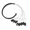 MCIO 8i to 8xSATA3.0 Cable 19.7 Inch Silver Plated OFC