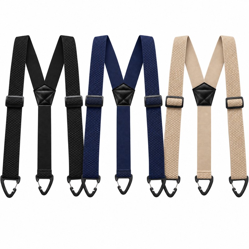 Adjustable Y-Back Suspenders for Men – 1.5-Inch Wide Straps with