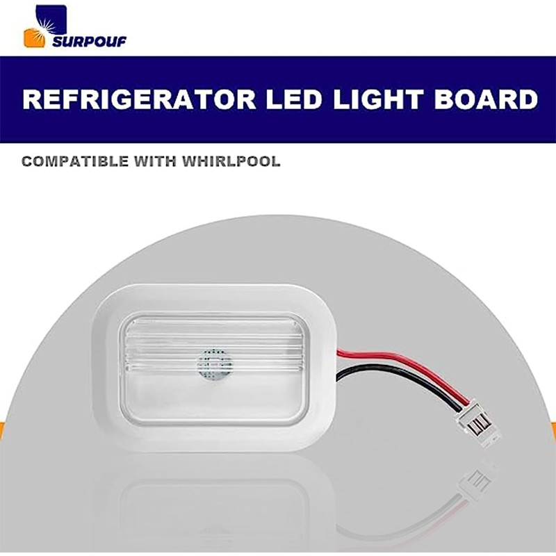 3-Pack W10843353 W10695459 Refrigerator LED Light Module Assembly Fits for