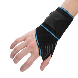 Brrnoo Pack of 2 Elastic Wrist Support with Straps, Wrist Support, Adjustable Wrist Support, Reversible Wrist Support for Sports Protection, Ideal for Sprains, Injuries or Sports