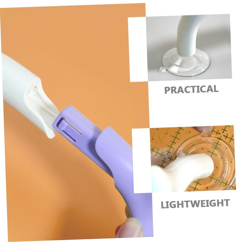 jojofuny 5pcs Quilting Ruler Handle with Suction Design Durable Abs