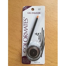ColorMates Gel Eye Liner with Brush Black 0.14 oz