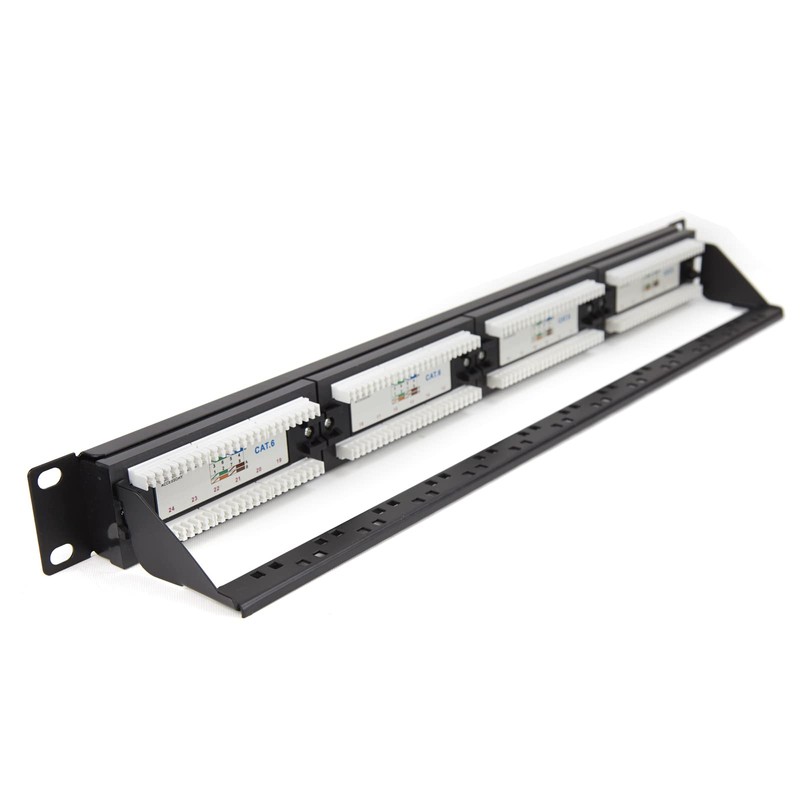 kenable Patch Panel Cat6 24 Port RJ45 Gigabit 19 Inch