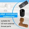 Qulkws 10 Pack Sprinkler Riser Extension 1/2 Inch Double Female