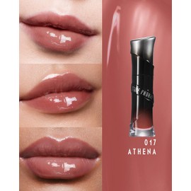 TIMEPHORIA Lunara Frost 3D Lip Gloss – Labial Brillante Voluminizador, Labial Gloss Efecto Espejo No Pegajoso, Tinta para Labios Hidratación 24H con Ácido Hialurónico, 4 ml(17 ATHENA)