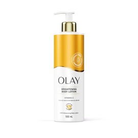Olay Vitamin C Brightening Body Lotion, 24HR Moisturising Cream for Full Body Skin Care, Evens Skin Tone, with Vitamin C, Vitamin B5 B3, Glycerin, Smooth and Moisturised Skin, No Greasy Residue, 500ml