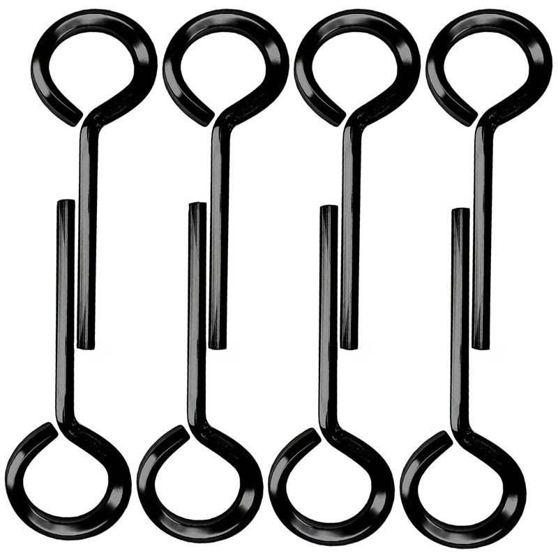 Auvotuis 7/32 inch Standard Hex Dogging Key, 8 Pcs Black