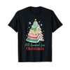 Christmas for Book Readers Book Worm Pun All Booked T-Shirt,