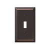 Amerelle 163TDB Century Wallplate, 1 Toggle, Aged Bronze