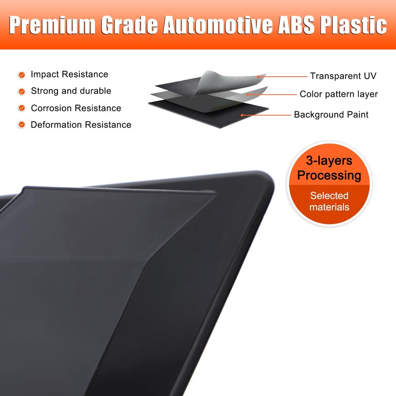 Daeiclru Rear Side Window Louvers Compatible with Nissan 370Z 2009-2020,