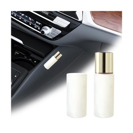 AUCELI Car Chapstick Holder, 2PCS Silicone Vehicles Upright Lip Balm Mount with Adhesive Tape, Fun Automotive Interior Lipsticks Decorations for Women Girls, Universal for SUV, Truck, RV (White)