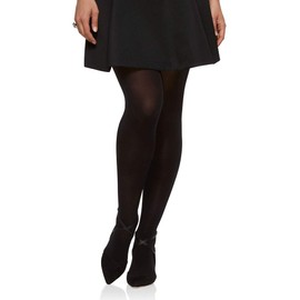 Berkshire womens The Easy on Fleece Plush Lined Tights, Black, Queen US