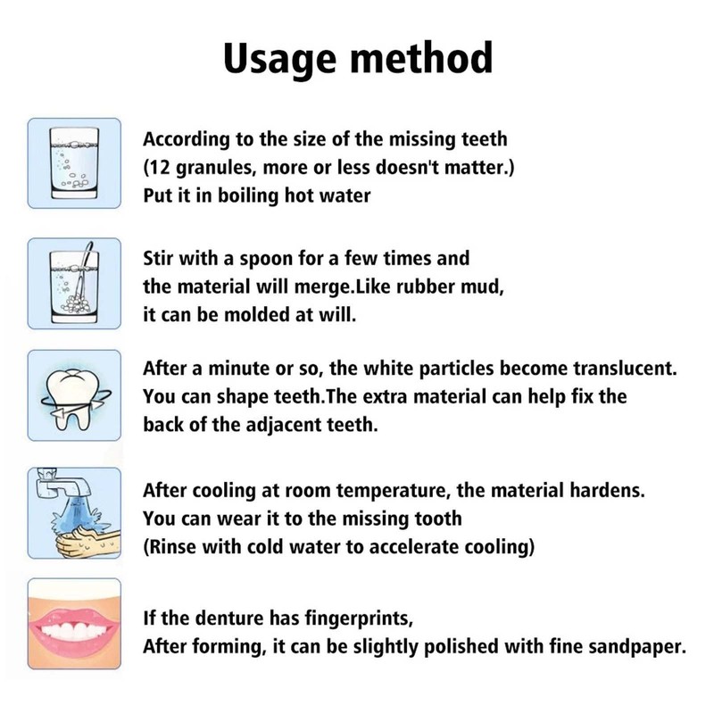 2 sets of denture, denture, denture, denture, DIY temporary repair
