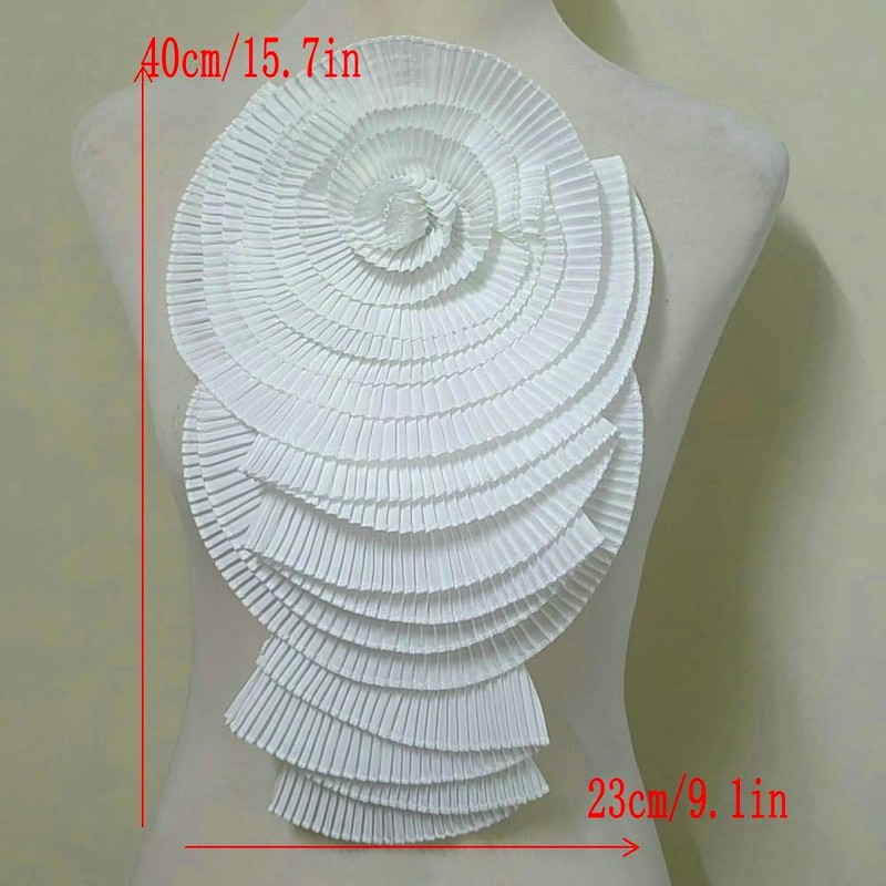 Clothing Accessories Shoulder Flower Collar Flower Pleated Large Flower Fabric