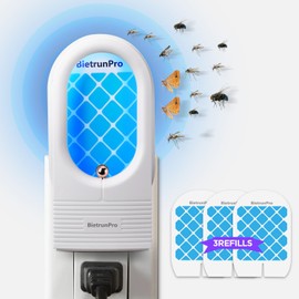 Gnats Killer Indoor Trap, Fly Traps Indoor, Plug-in Blue Bug Light Trap Catcher, Home Fruit Fly Insect Sticky Traps for Indoor Fruit Flies, Moths, Gnats, Fungus