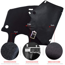 XUKEY Dashboard Cover for Volkswagen VW Beetle 1998-2010 Dash Cover Mat