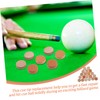 BESPORTBLE 2sets Billiard Tip Head Leather Pool Tips Pool Necessity