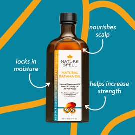 Nature Spell Batana Oil For Hair Growth 150ml, 100% Pure Cold Pressed Batana Oil From Honduras, Pre-Diluted Hair Growth Oil Suitable For All Hair Types