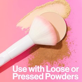 wet n wild - Brocha para polvo con cerdas sintéticas ultra suaves para una aplicación impecable, tacto suave, mango ergonómico para un control preciso