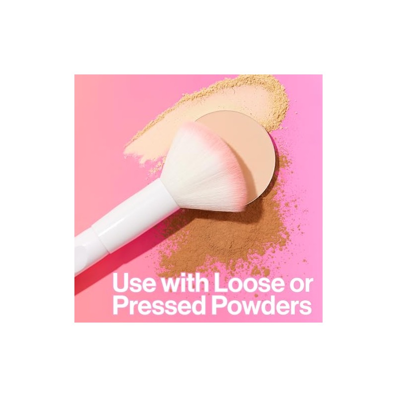 wet n wild - Brocha para polvo con cerdas sintéticas