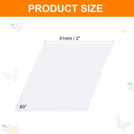 sourcing map 300 Count Diamond Paper Piecing Paper for Quilting, 2-Inch 60 Degree Rhombus English Paper Piecing Template, Foundation Paper Pieces Patchwork Supplies for Sewing DIY Craft