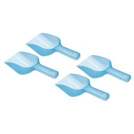 PATIKIL 12oz Ice Scoop, 4 Pack Plastic Ice Maker Shovel for Kitchen Bar Party, Blue