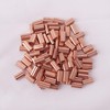 HIGOOD 100 Piece Plain Copper Duplex Oval Crimping Sleeve Set