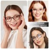 EYEURL 4 Pack Fashion Oversized Reading Glasses for Women Men