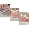 NIUANIUA Nail Tip, Short, False Nails, Cute, Round Tip, Fashion,