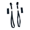 SkyMed Walking Cane Wrist Straps, 6” Length, 2 count, Black,