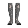 Cute Raccoon Grey Compression Socks Women And Men For Nurses